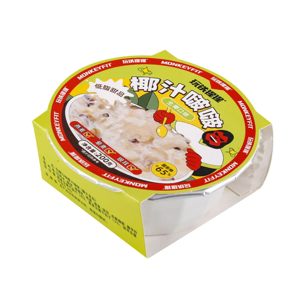 MonkeyFit Coconut Flavor Taro Ball Dessert - 200g - Image 2