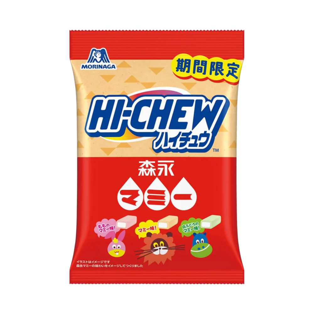 Morinaga HI-CHEW Mammy Fruity Yogurt Assort – Limited Edition Soft Chew Candy, 3 Flavours, 68g - Japanese Soft Fruit Chews