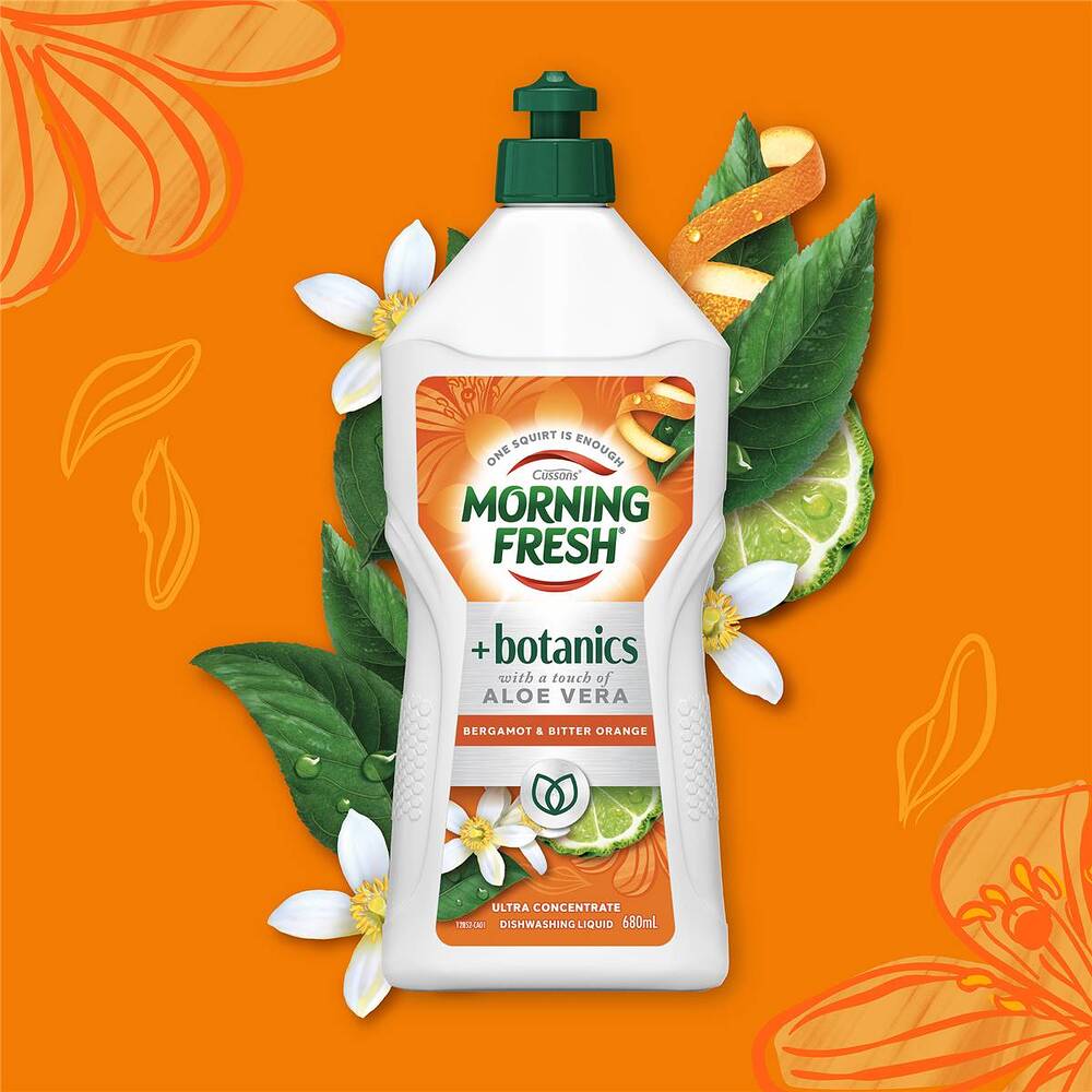 Morning Fresh Botanics Bergamot & Bitter Orange Dishwashing Liquid with Aloe Vera 680ml - Image 2