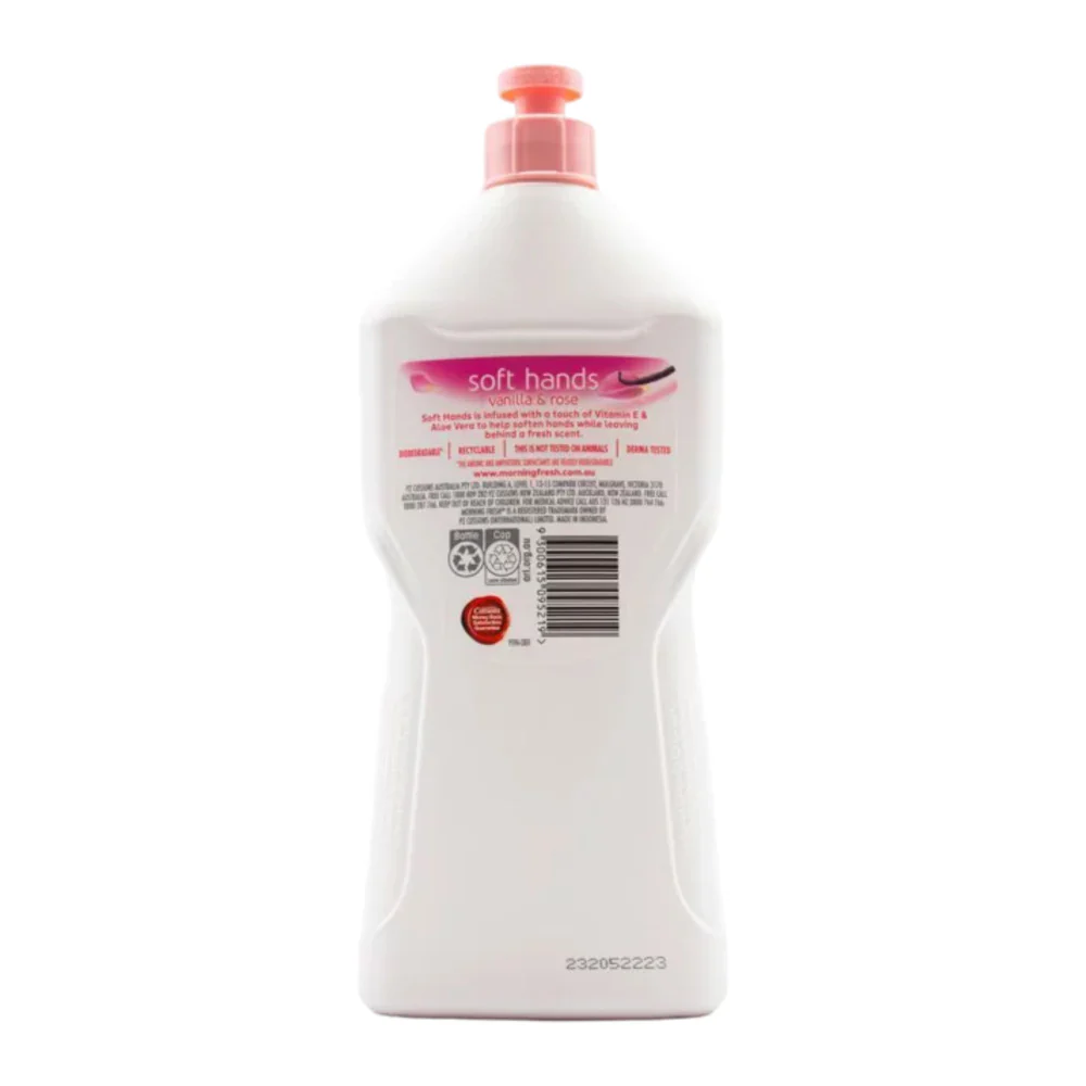 Morning Fresh Soft Hands Vanilla & Rose Ultra Concentrate Dishwashing Liquid 680mL - Image 2