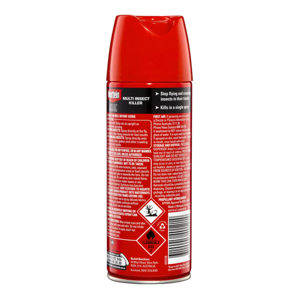 Mortein Fast Knockdown Multi Insect Killer Spray 200g - Image 2