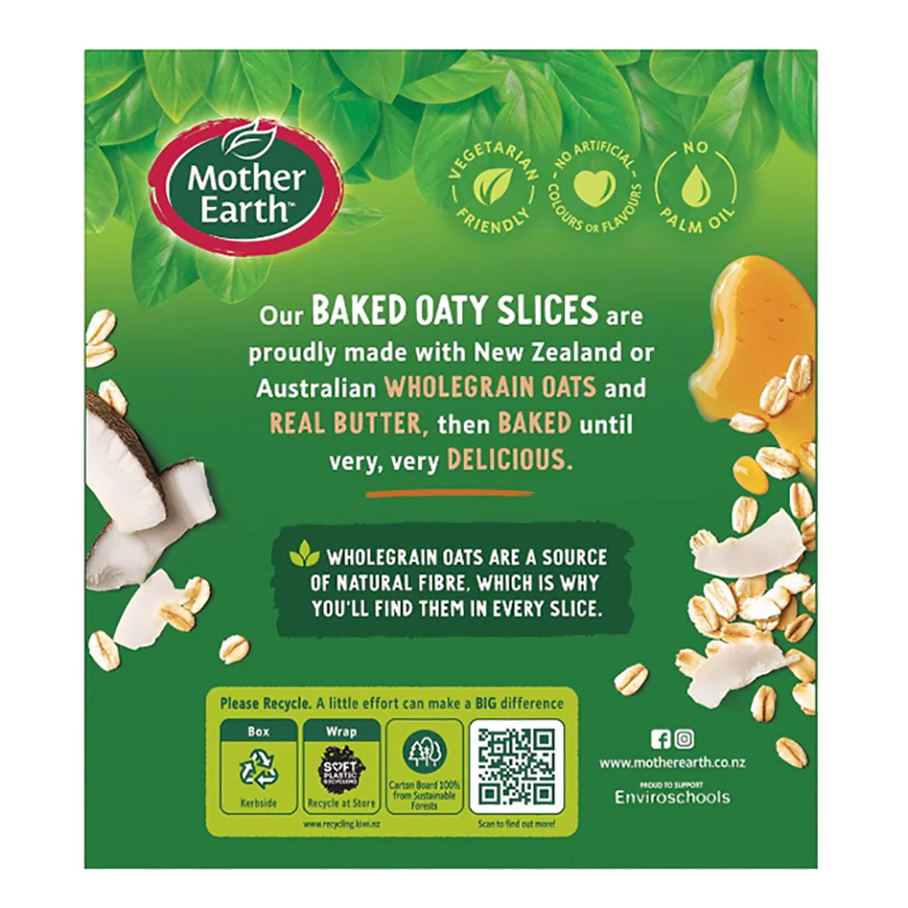 Mother Earth Baked Oaty Slices Golden Oats - 6 Bars, 240g - Image 2