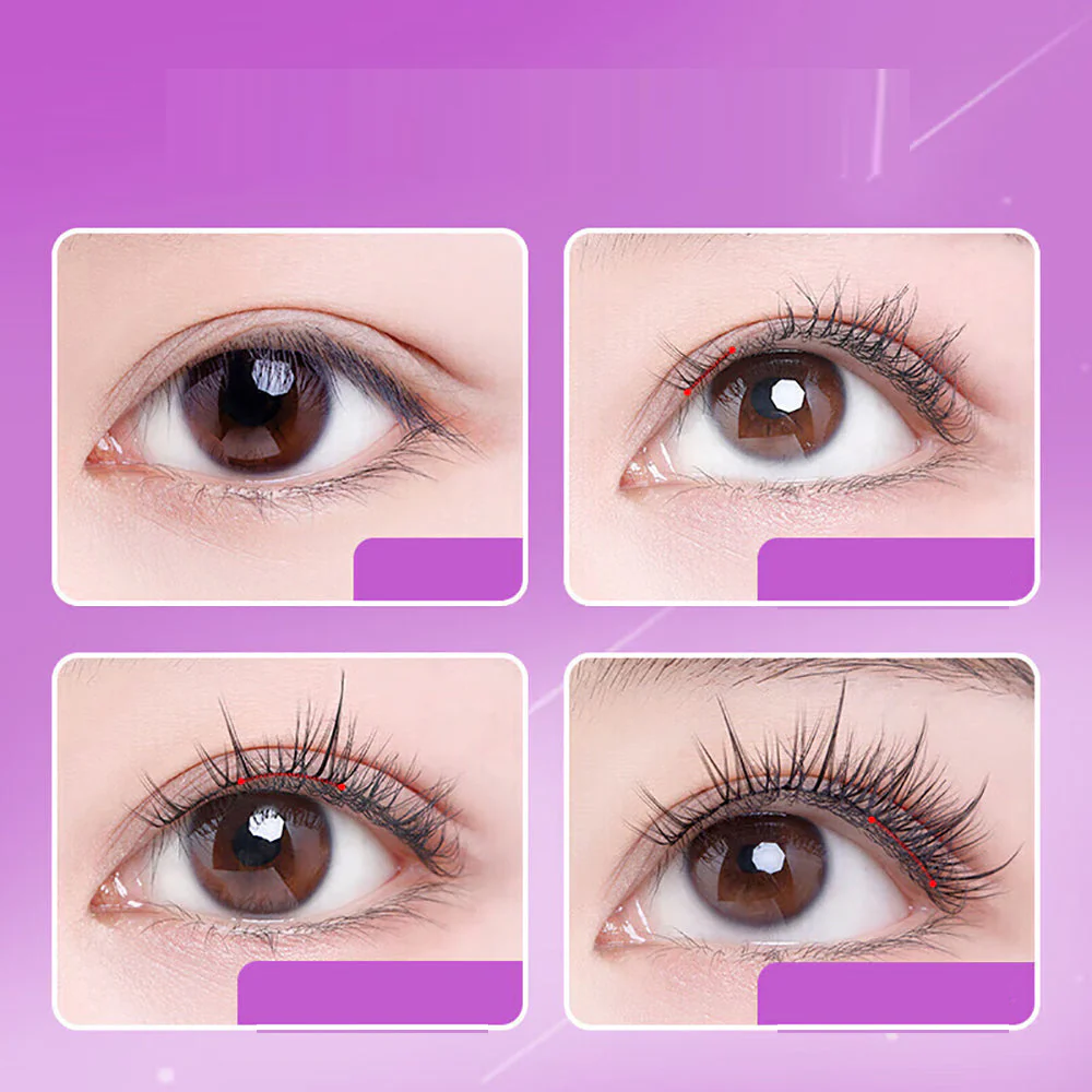 Motonozen Starburst Sunflower Segment False Eyelashes - 48 Clusters - Image 4