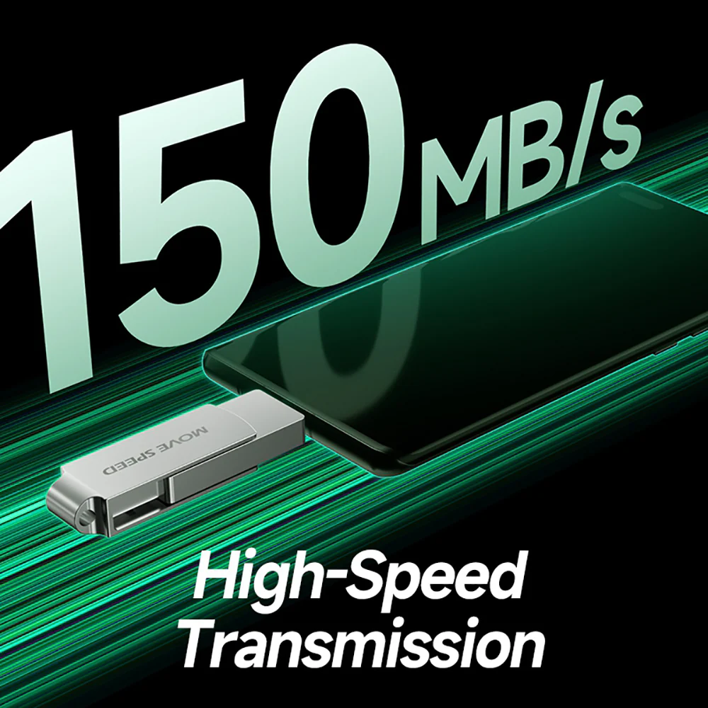 Movespeed 32GB Silver USB Flash Drive - Image 2