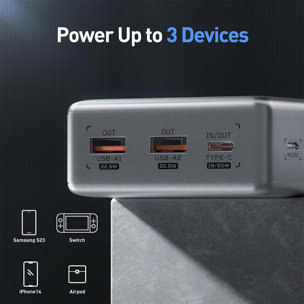 Movespeed High-Capacity Power Bank Space Silver 20000mAh 22.5W - Image 4
