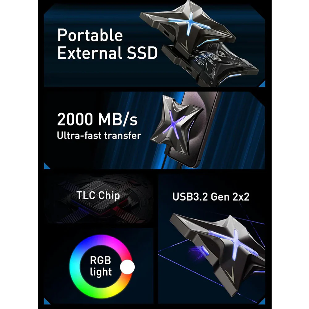 Movespeed Portable SSD 2TB Space Gray - Image 4
