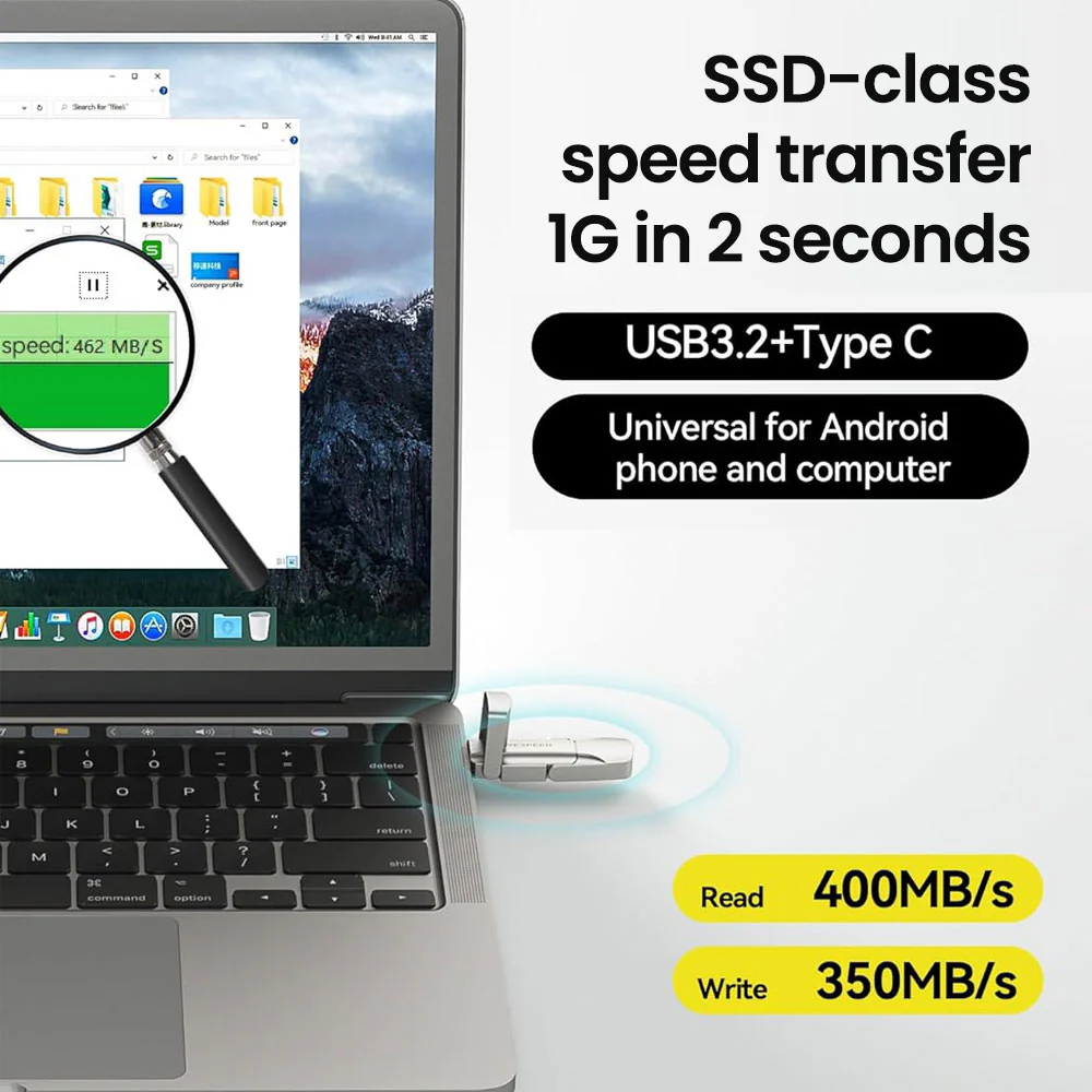 Movespeed Solid State USB Drive 512GB - Champagne Gold - Image 5