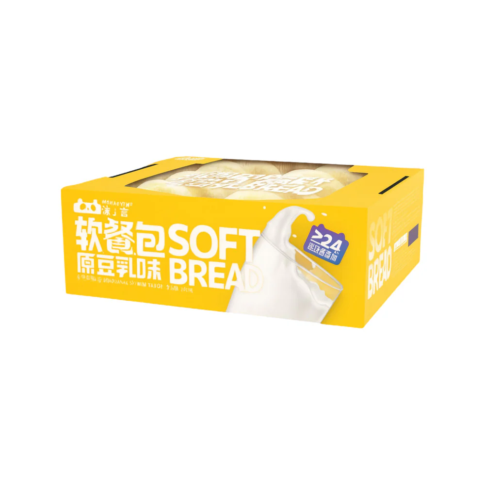 Moxiaoyan Soft Bread Rolls – Original Soy Milk Flavour, Box 480g