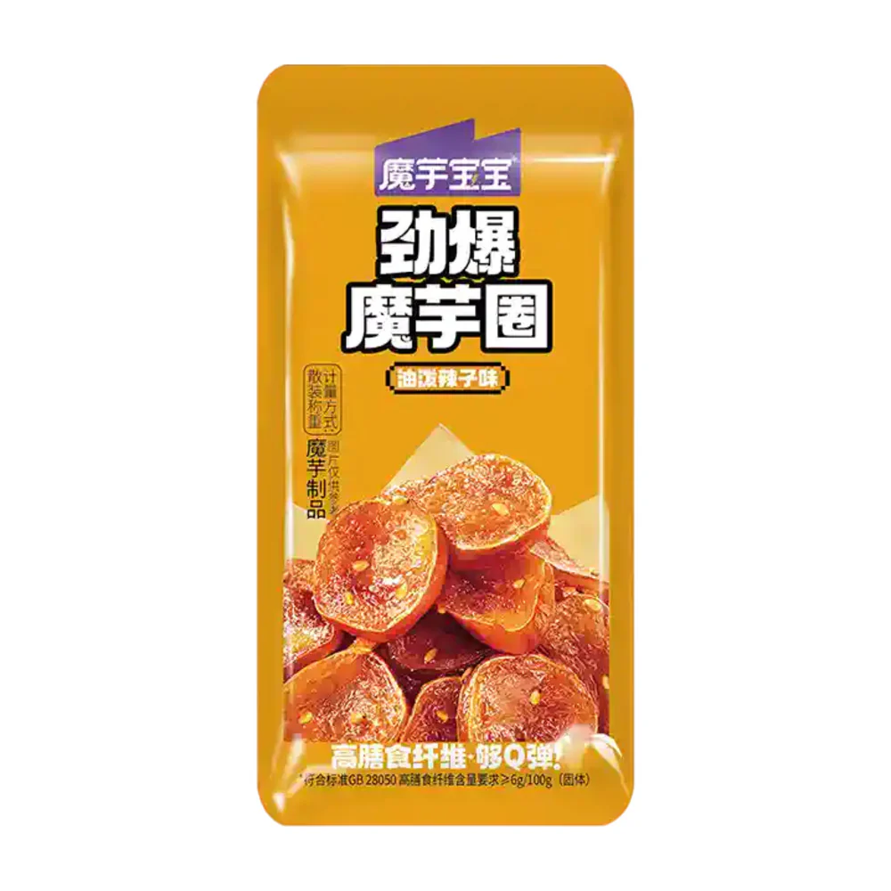 Moyu Baby Spicy Konjac Rings - Chongqing Mala Flavor, 60g - Image 2