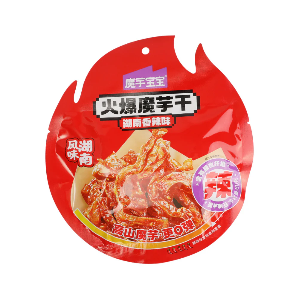 Moyu Baby Spicy Konjac Snack - Hunan Flavor, 60g