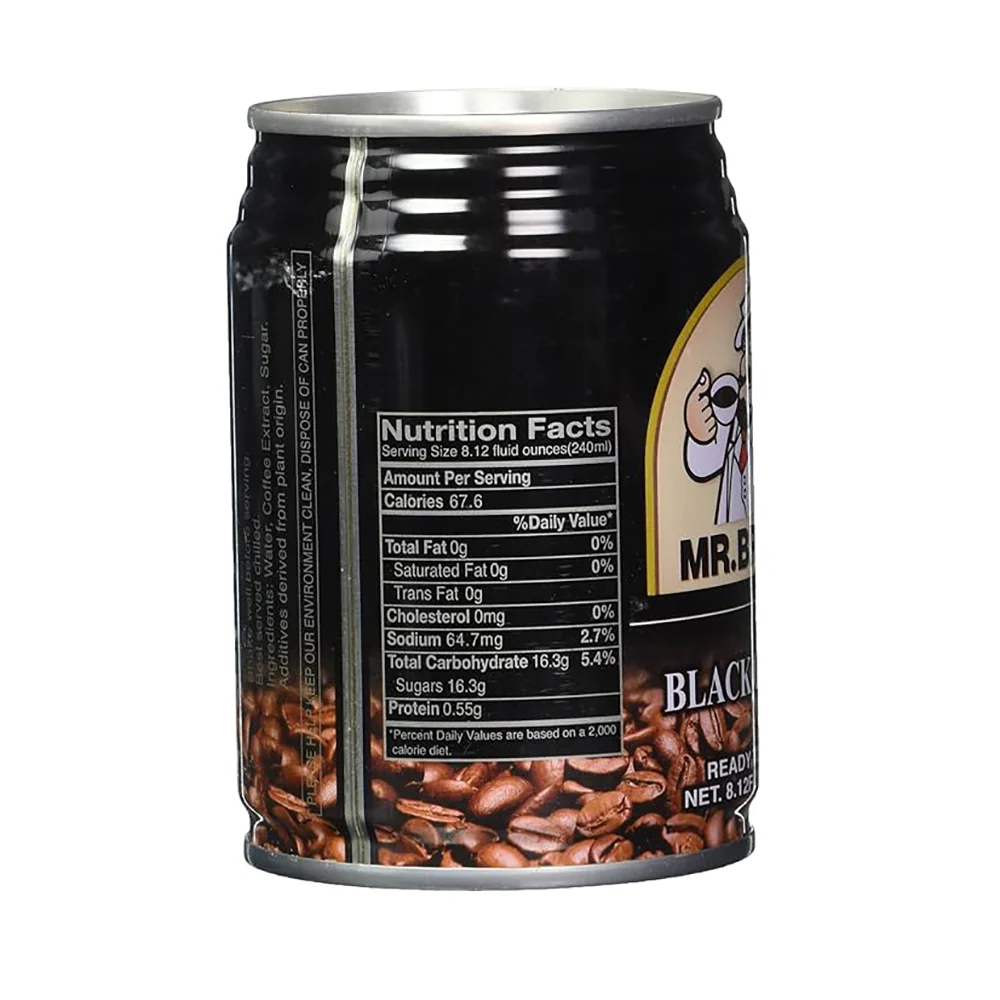Mr. Brown Black Coffee 240ml - Image 2