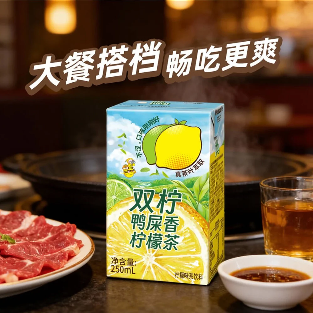 Mr Juicy Duck Shit Aroma Lemon Tea Drink 250mL x 24 – Limited Import - Image 2