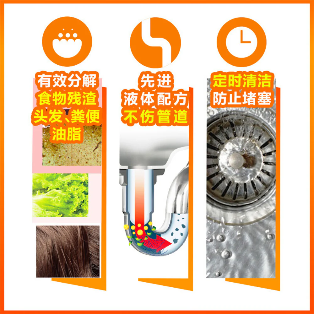 Mr Muscle Drain Cleaner 500g – Drain Unblocker for Sinks & Showers - Image 3