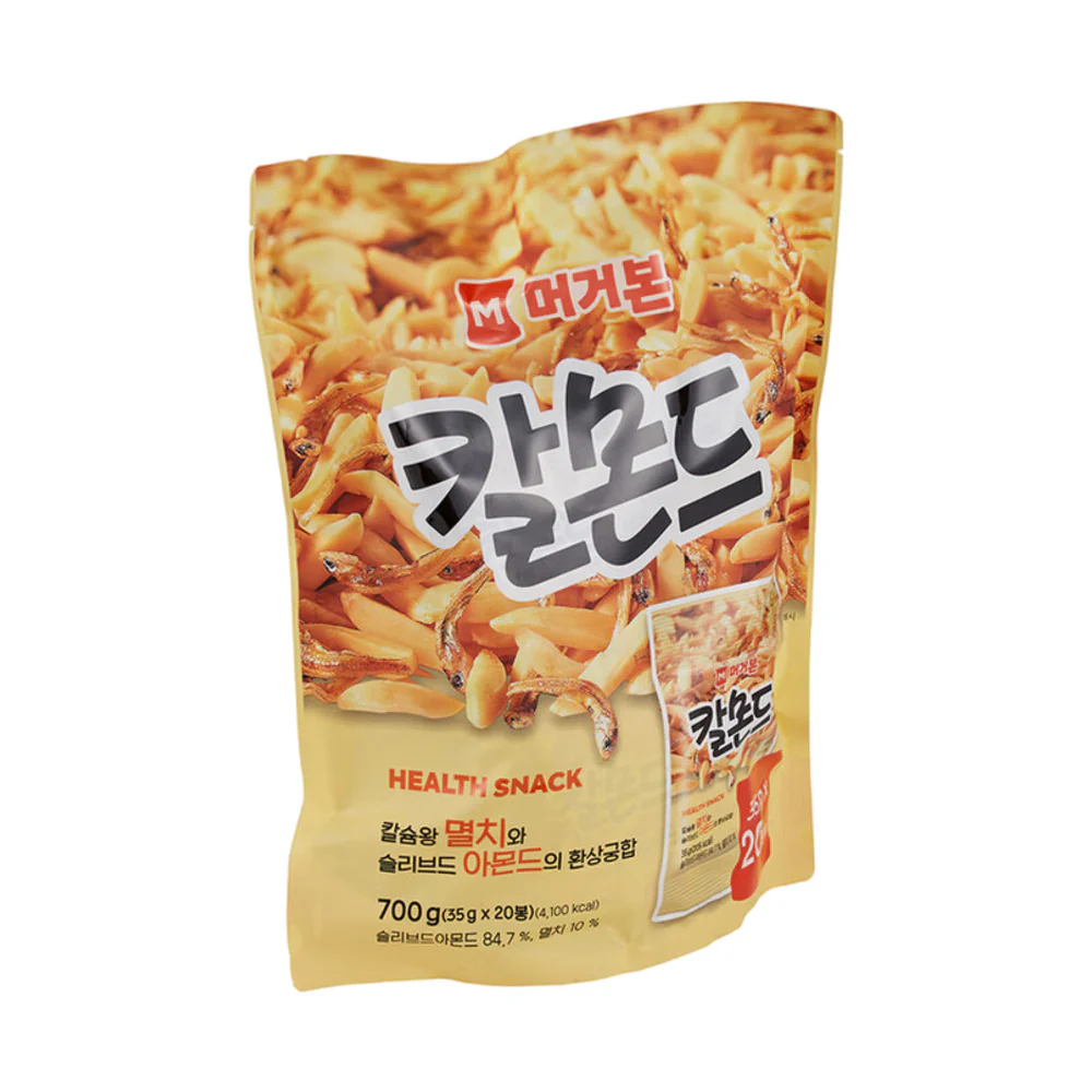 Mugervon Korean Anchovy & Almond Snack 35g x 20 Packs – High-Calcium Seasoned Mix - Limited Import - Image 2