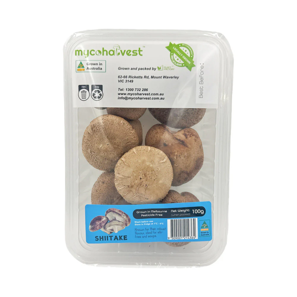 Mycoharvest Australian Grown Shiitake Mushrooms 100g - Image 3