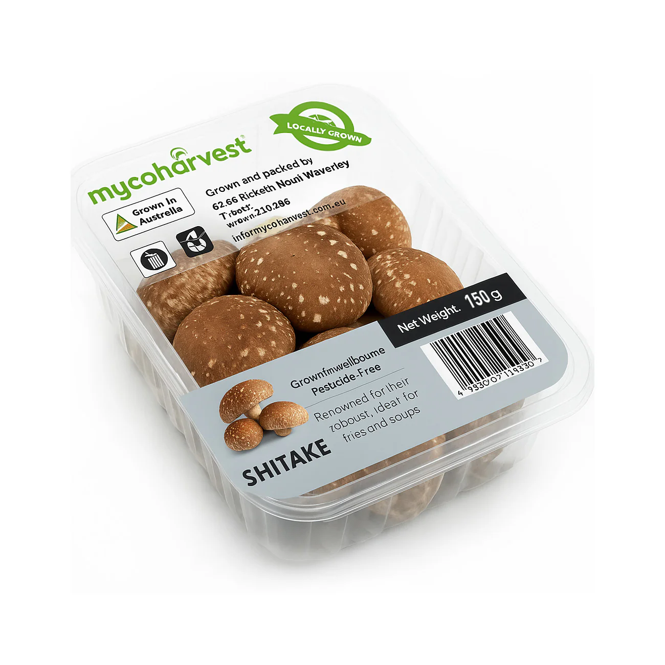 Mycoharvest Fresh Shiitake Mushrooms 150g