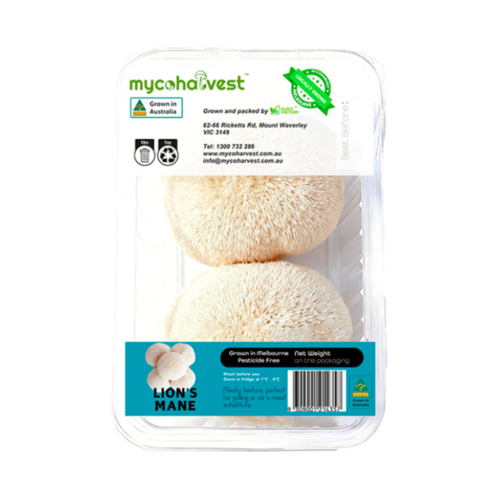 Mycoharvest Lion's Mane Mushroom 200g - Fresh Hericium erinaceus - Image 3