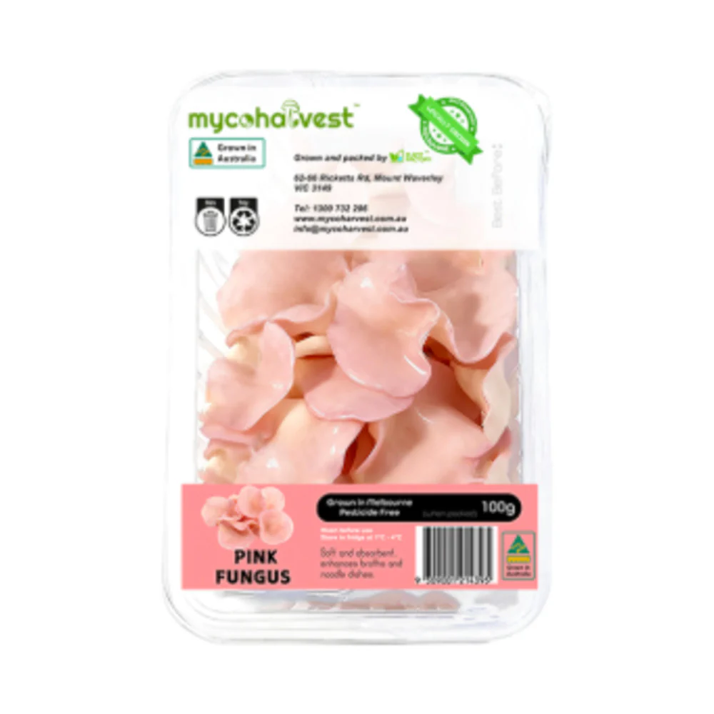 Mycoharvest Pink Fungus 100g – Guifei Wood Ear Mushroom (Rare Variety) - Image 3