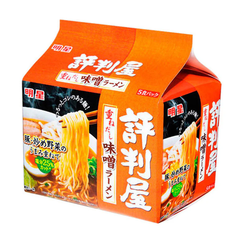 Myojo Shijimiya Miso Ramen - 5 Packs, 425g
