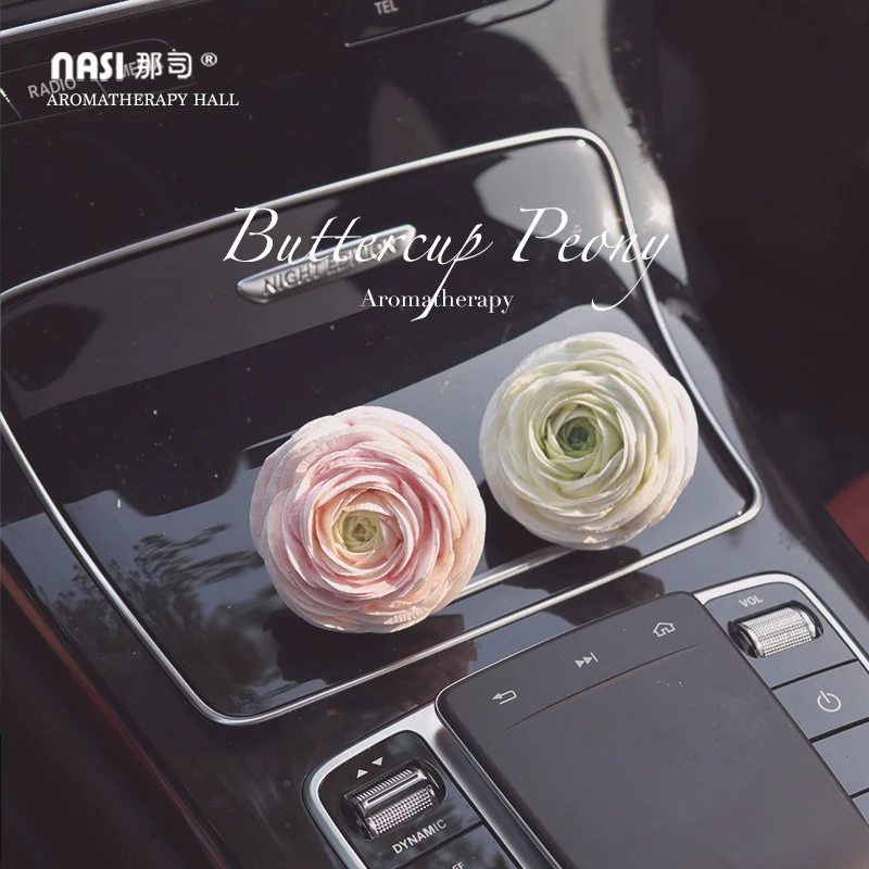 Nasi Car Air Freshener - Mist Pink Buttercup Peony - Image 2