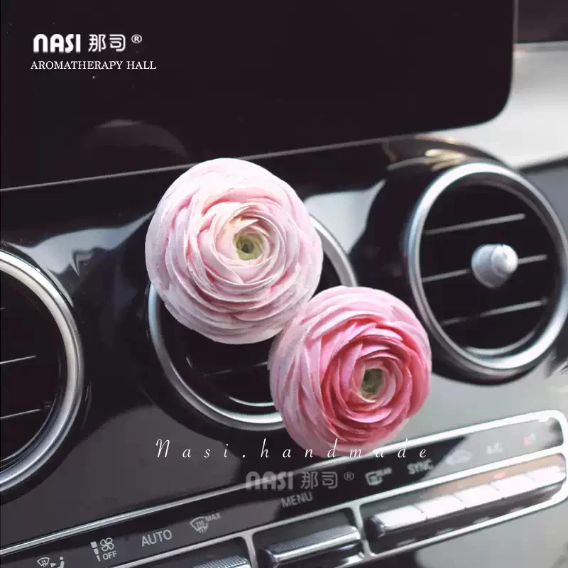Nasi Car Air Freshener - Mist Pink Buttercup Peony - Image 3