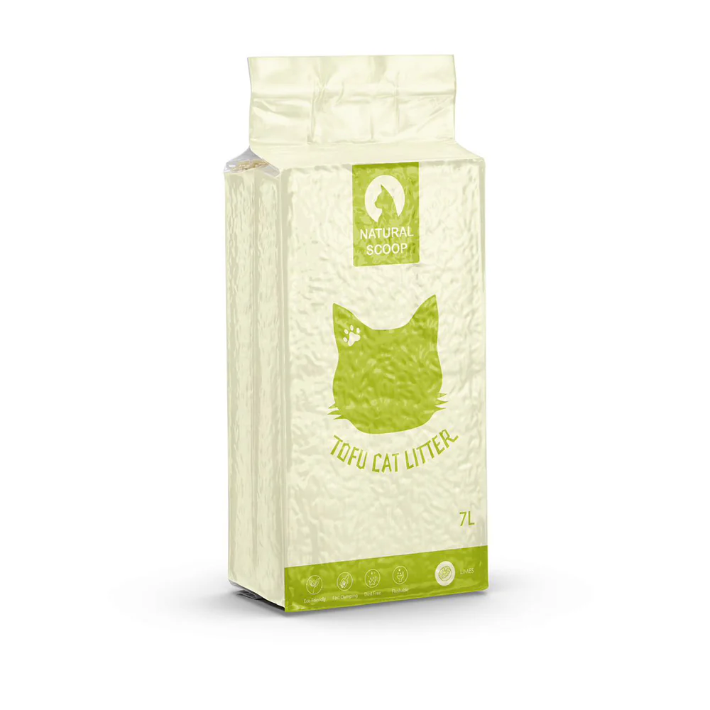 Natural Scoop Tofu Cat Litter - Lime Scent, 7L/2.5kg