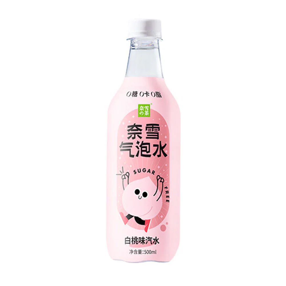 Nayuki Peach Flavor Sparkling Water - 500ml X2