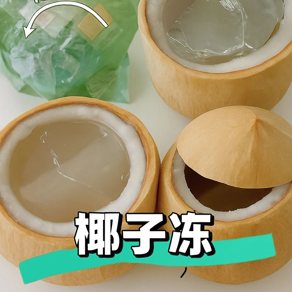 NC Coconut Coco Jelly 300g - Frozen Coconut Dessert in Natural Shell - Image 4
