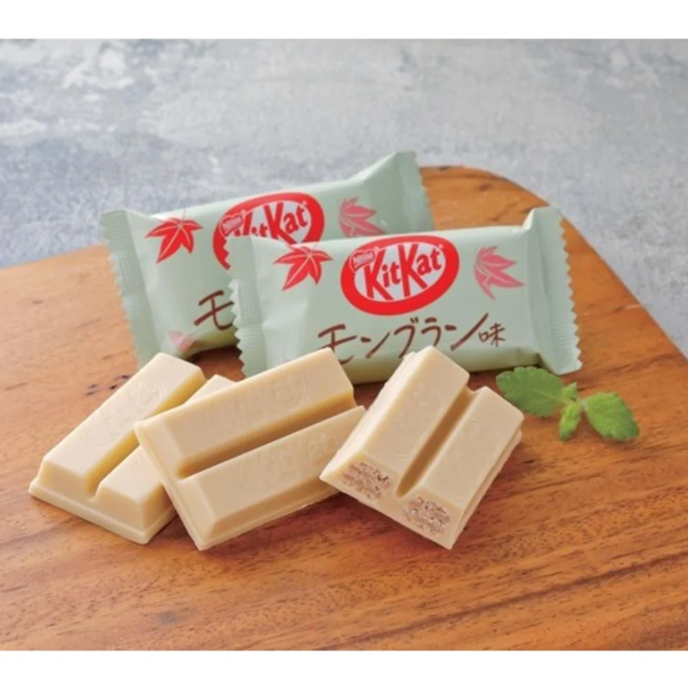 Nestlé KitKat Mont Blanc (Chestnut) Chocolate Wafer Bars 114g – Limited Edition - Japanese Seasonal Chestnut Flavor - Image 2