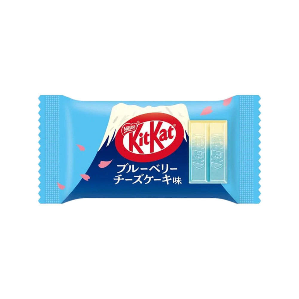 Nestlé KitKat Mt. Fuji Blueberry Cheesecake Flavor – 10 Mini Bars - Japanese Limited-Edition Chocolate Wafer Gift Box - Image 3