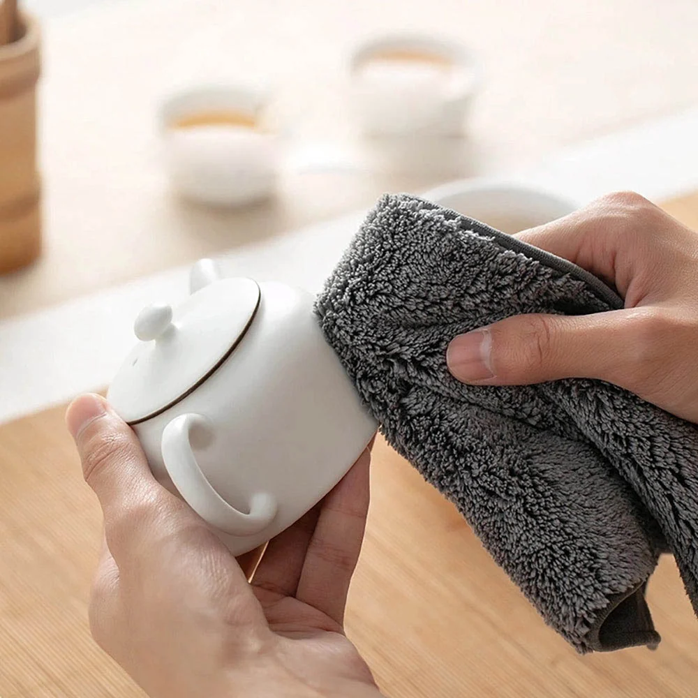Lifease Suede-Like Absorbent Tea Towel - 1 Piece - Image 2