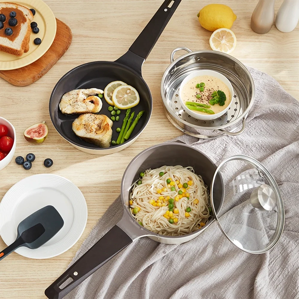 Lifease Diamond Series Ivory White Milk Pan - 18cm - Image 4