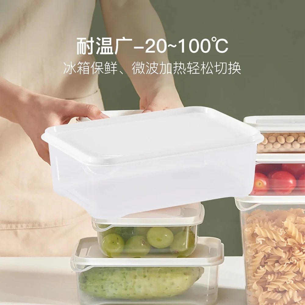 Lifease Food Storage Container Set - 8 Pieces, White - Image 4