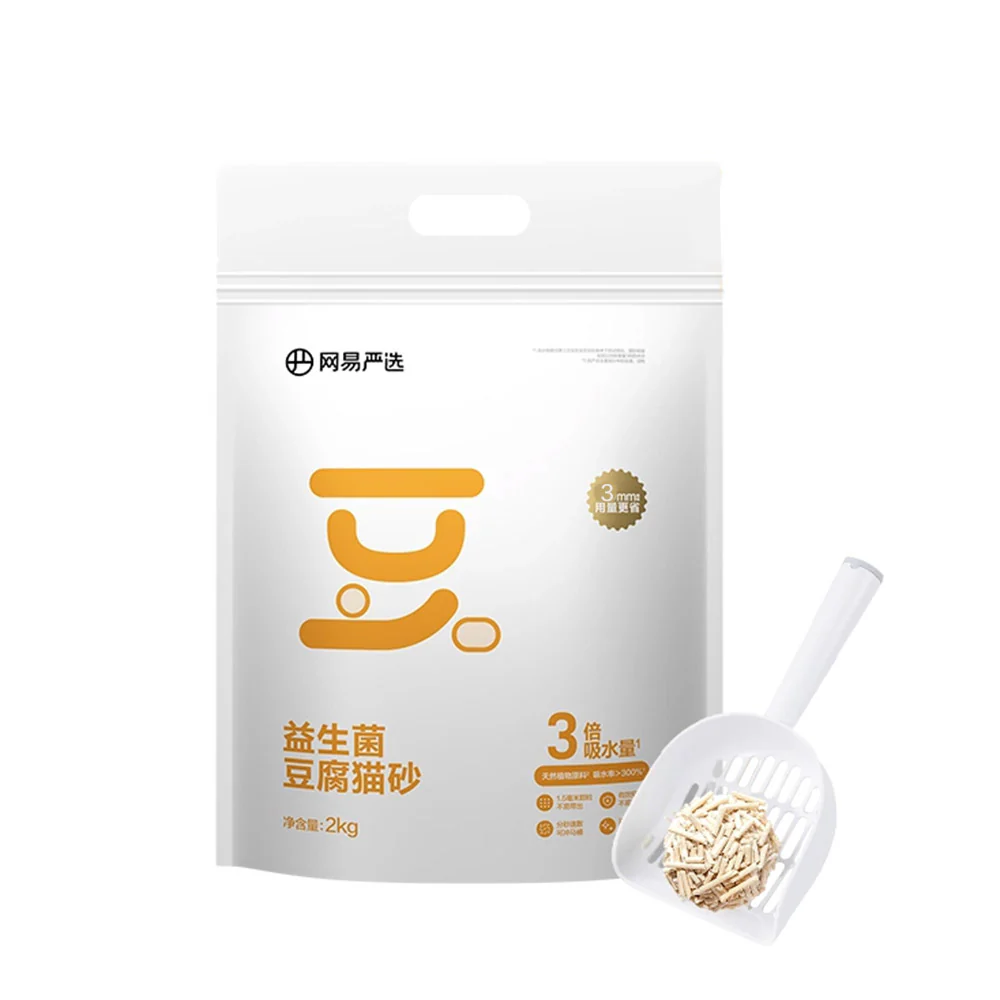 NetEase Yanxuan Probiotic Original Tofu Cat Litter 3mm 2kg x 3 - Image 5