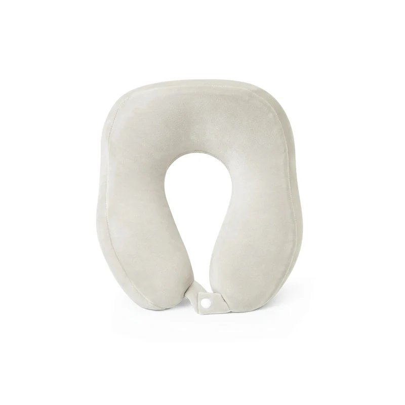 Lifease Thai Latex U-Shaped Pillow - Linen Gray, 30x26x14cm
