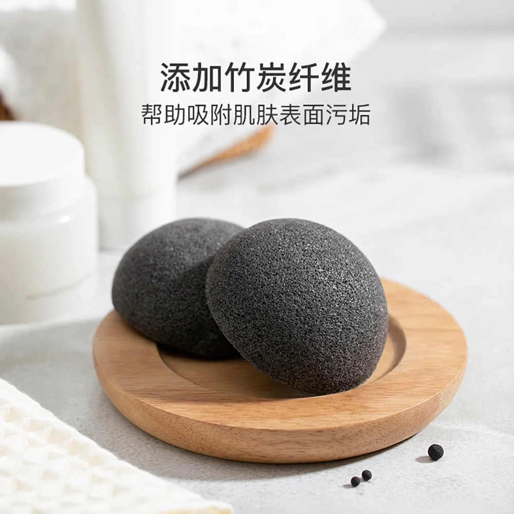 Lifease Upgraded Charcoal Konjac Facial Sponge - 1 Piece - Image 4