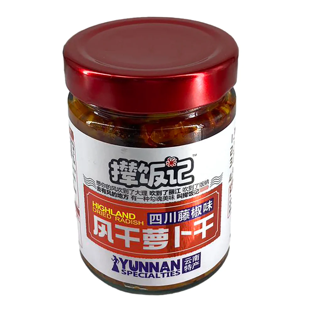 Nianfanji Highland Dried Radish with Sichuan Pepper Flavor - 218g