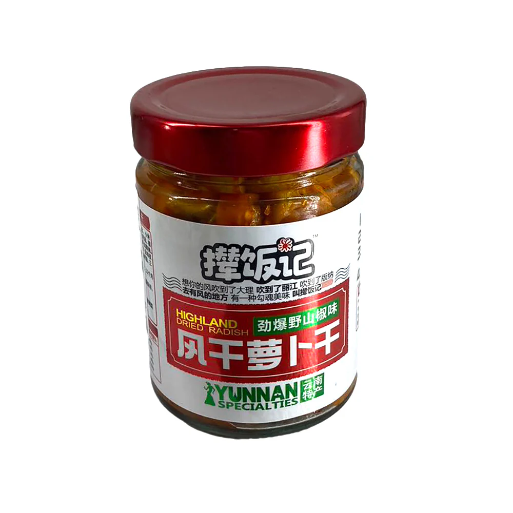 Nianfanji Highland Dried Radish with Spicy Wild Pepper Flavor - 218g