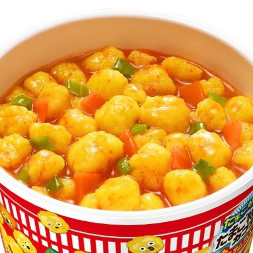 Nissin Cup Noodle Egg-Packed Omurice-Style Tomato 103g - Cup Ramen with Rich Tomato Soup & Fluffy Egg Bits - Image 2