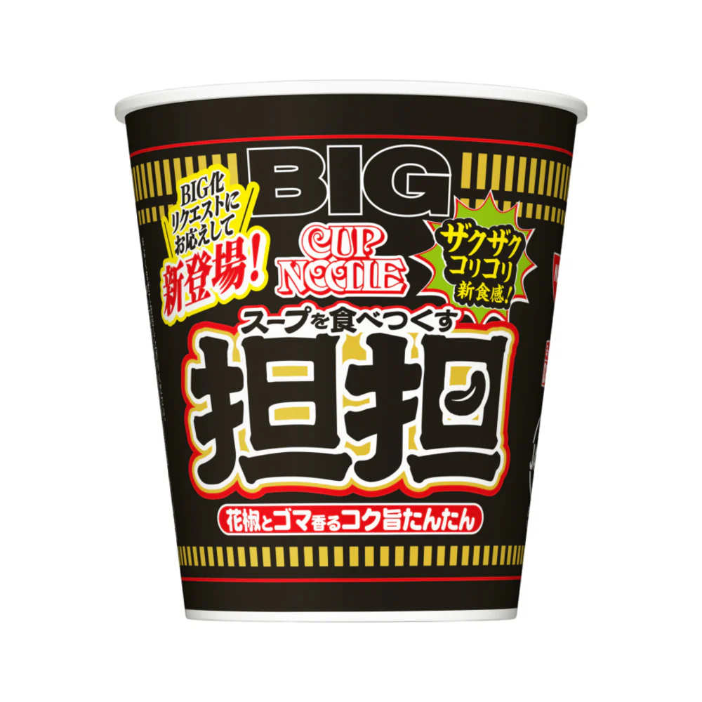 Nissin Cup Noodles BIG Tantanmen 87g – Spicy Sesame Dan Dan Instant Ramen Bowl