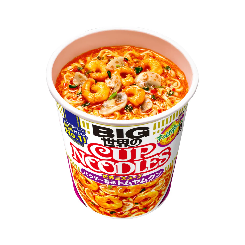 Nissin Cup Noodles BIG Tom Yum with Lemongrass & Coriander 122g - Instant Cup Ramen - Image 2