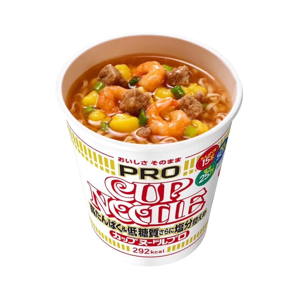 Nissin Cup Noodles PRO Original 75g - High-Protein, Lower-Carb & Reduced Sodium Instant Cup Ramen - Image 2