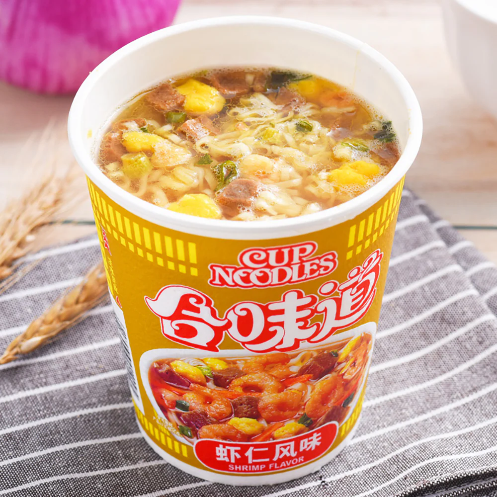 Nissin Cup Noodles Shrimp Flavor - 74g - Image 2