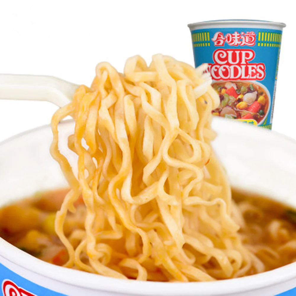 Nissin Cup Noodles Spicy Seafood Flavor - 74g - Image 2