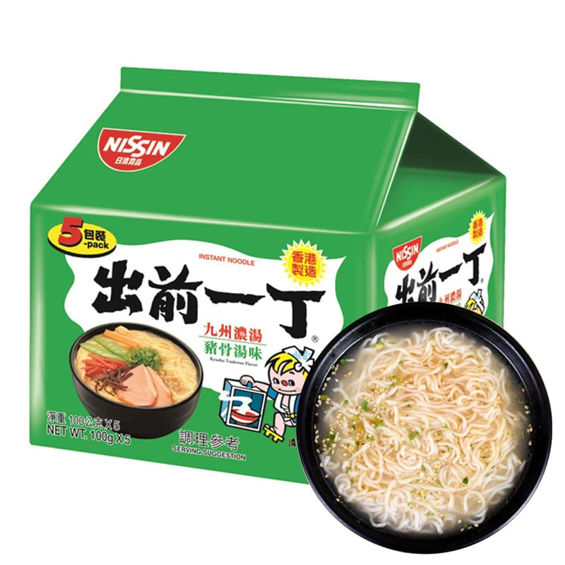 Nissin Demae Ramen Kyushu Tonkotsu Flavour - 100g x 5 Packs x 6 Sets/Box - Image 2