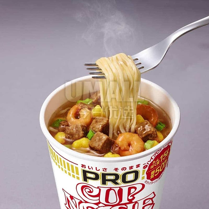 Nissin Pro Cup Noodles - Original Flavor, High Calcium & Low Sugar - 74g - Image 3