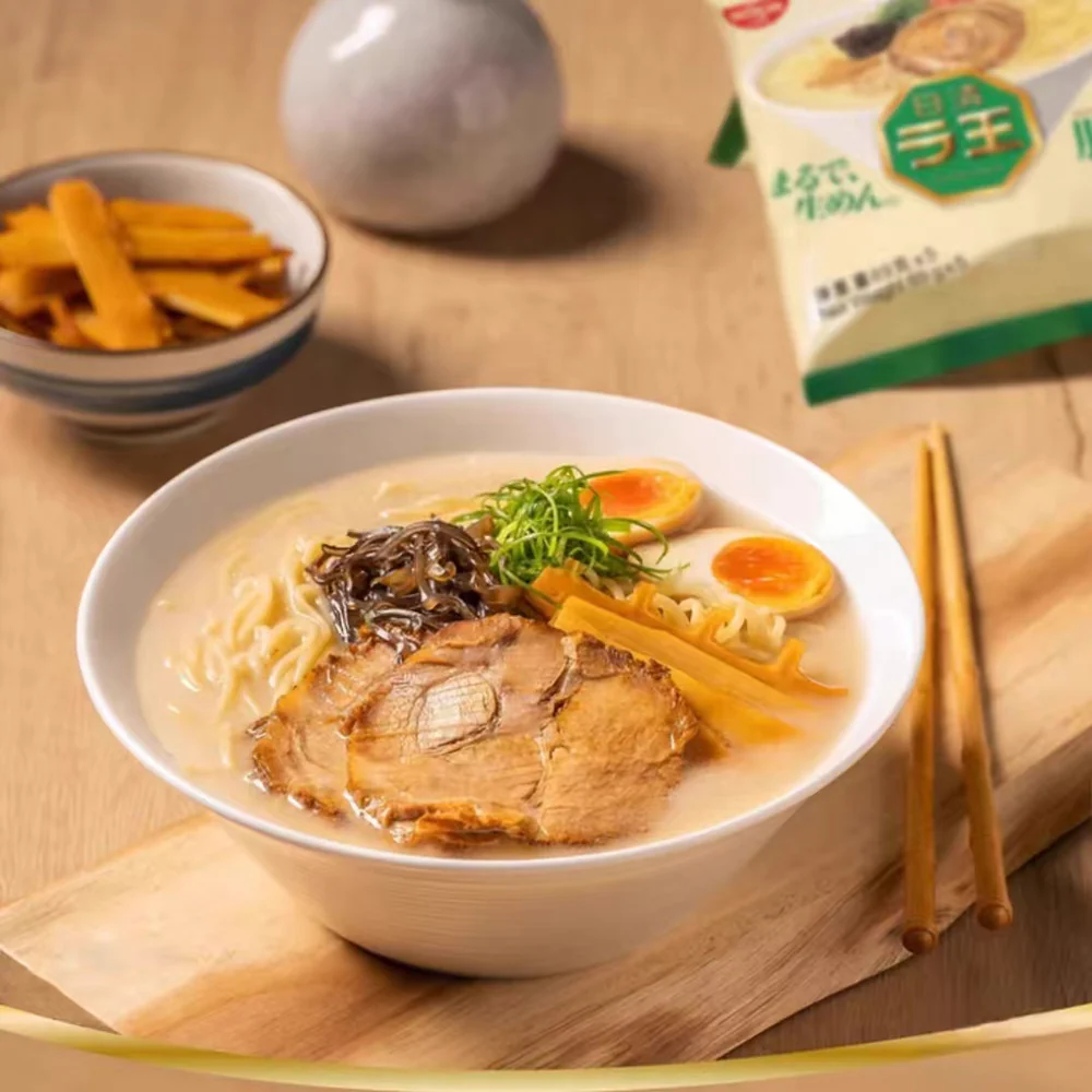 Nissin RAOH Tonkotsu Ramen (Non-Fried) 89g x 15 Packs – Limited Import - Image 3