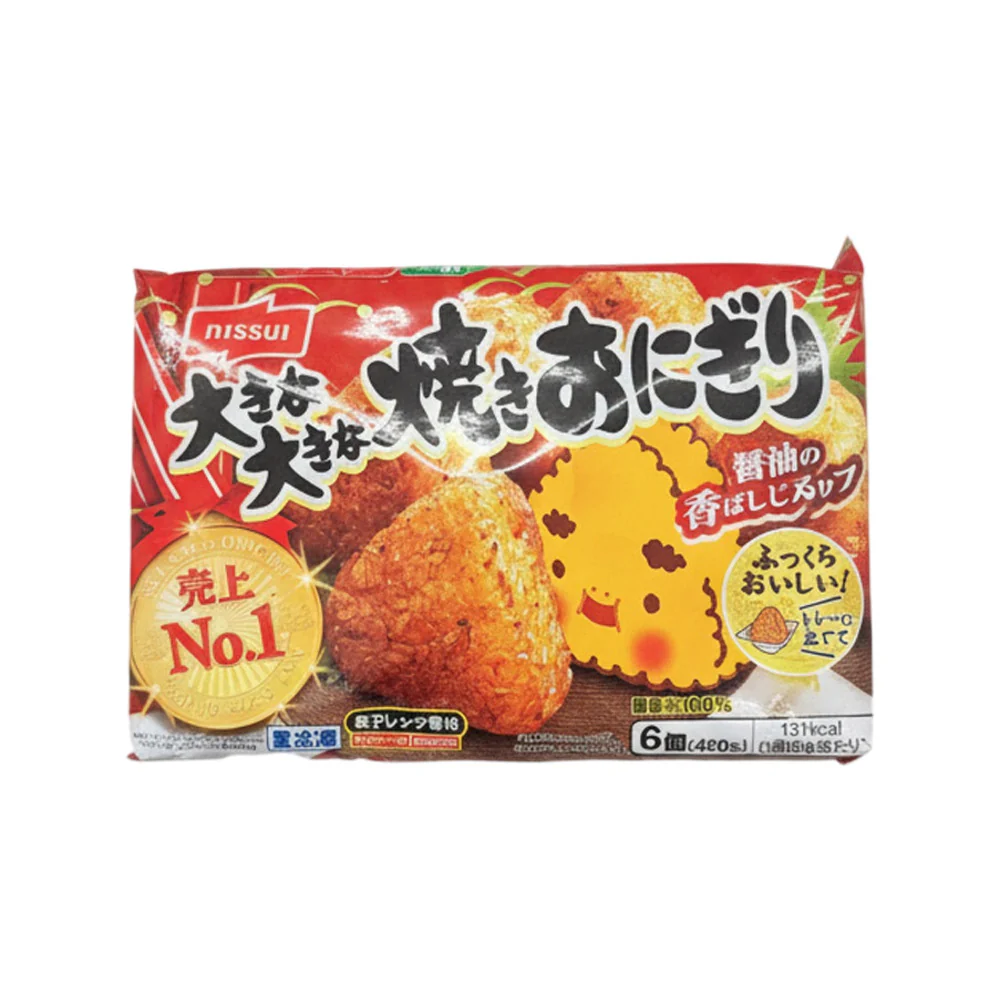 Nissui Frozen Yaki Onigiri (Soy Sauce) – 6 Pieces, 480g - Japanese Grilled Rice Balls - Image 2