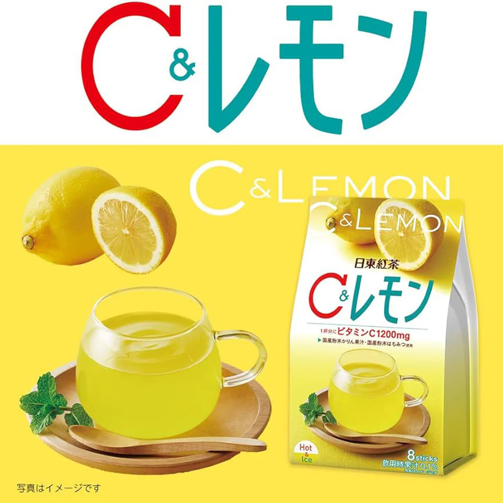 Nittoh C& Lemon Tea Instant Drink - 8 Sticks, 78g - Image 2