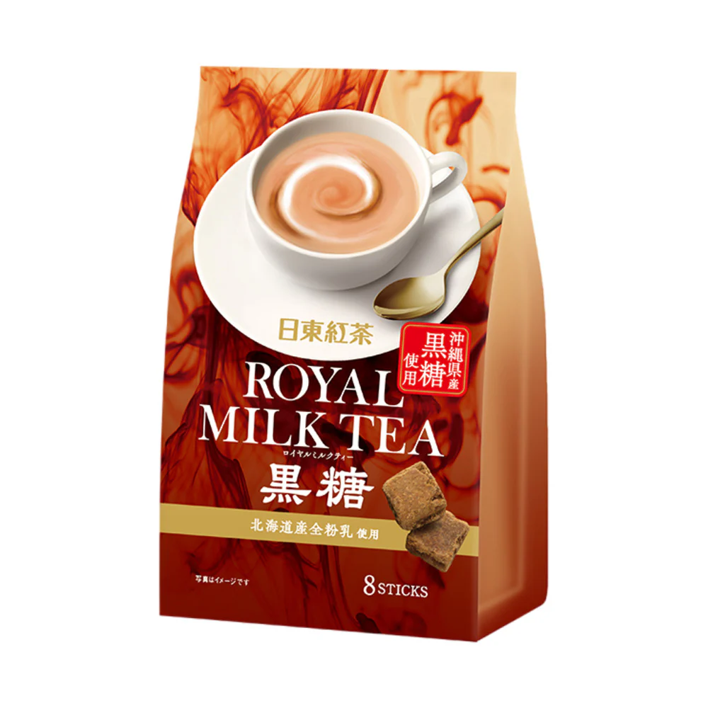 Nittoh Tea Royal Milk Tea Okinawa Brown Sugar – 13.5g x 8 Sticks